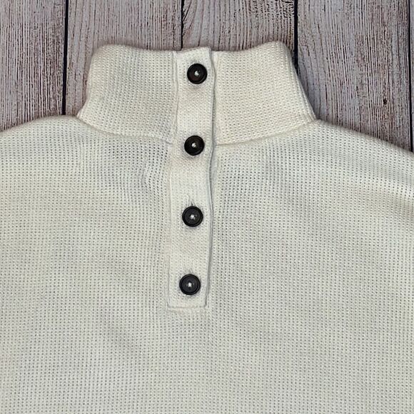 Madewell Mockneck Button-Back Top - Picture 6 of 8